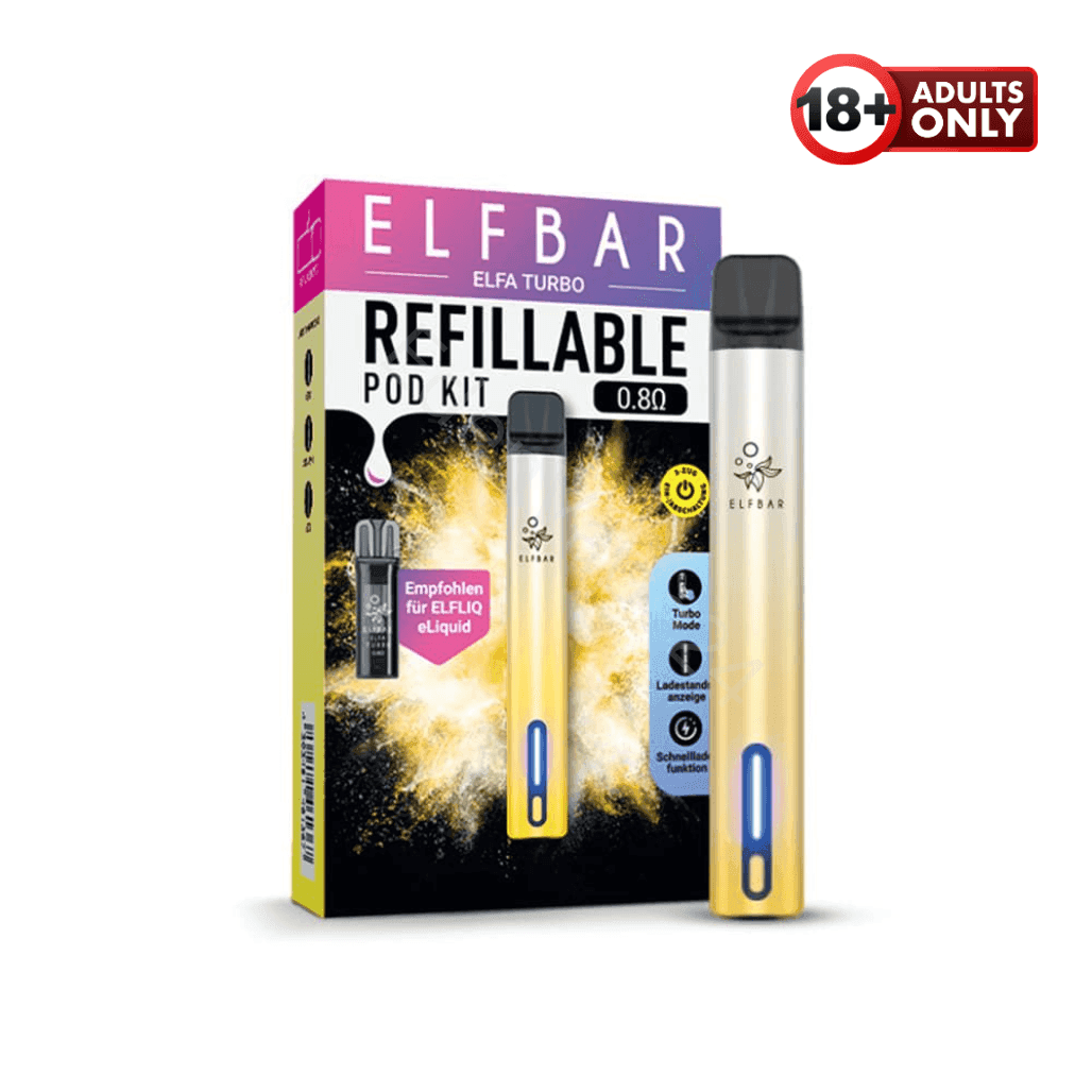 Elfbar ELFA Turbo Open Pod Kit - Gold - EdenVape24